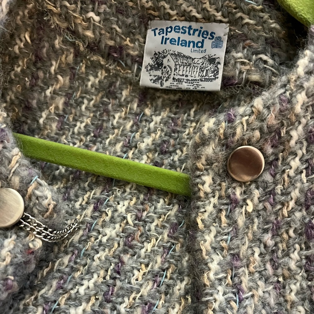 Irish wool cardigan/jacket